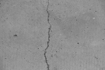 Crack in concrete on the streets of Los Angeles for interior design