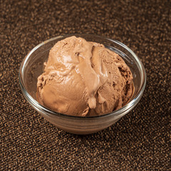 ice cream ball in the bowl