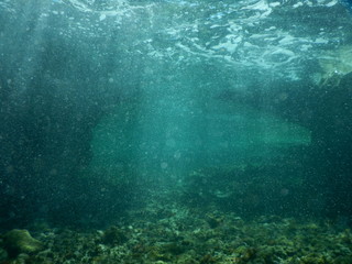 underwater cave