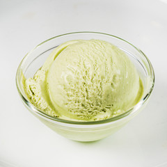 ice cream ball in the bowl