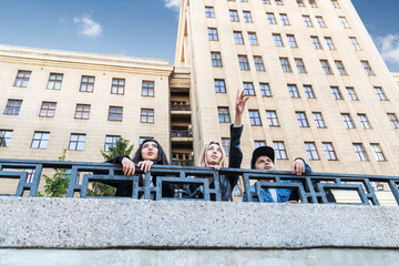 group of students at the university