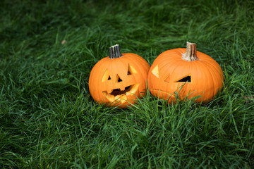 jack-o-lantern, halloween carved pumpkin