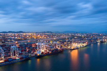 Harbor Container ship About international exports.