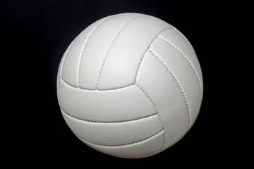 New Volleyball Ball Studio Shot And Isolated On Black