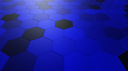 Obraz na płótnie Canvas 3d illustration of honeycomb abstract background 4k resolution