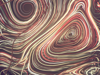 Fototapeta na wymiar Interlacing abstract colored curves. 3D rendering geometric pattern