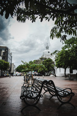 Fototapeta na wymiar Plaza en el caribe