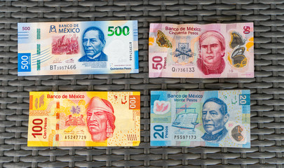 Money in the world, Mexico pesos