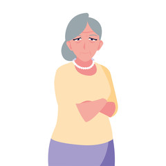 Fototapeta premium happy grandparents day flat design