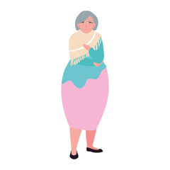 happy grandparents day flat design