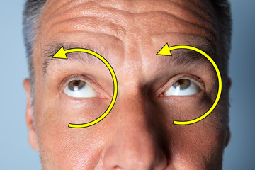 Man Doing Shifting Eye Exercise
