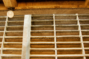 Detail of old building construction