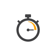 creative stopwatch vector icon. fast time vector icon