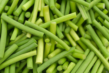 green garlic background