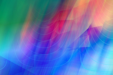 Obraz premium Dreamy, abstract, multicolor, geometric background