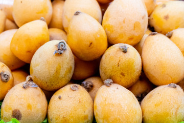 Japanese loquat in market.