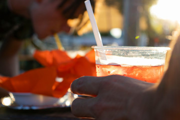 glasses of spritz, drink, beautiful italian drink, pirlo