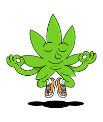 natural leaf of cannabis marijuana