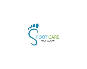 Foot care icon illustration Logo vector Template