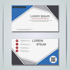 Modern business visiting card vector design template