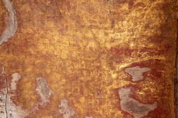 worn gold painted wall texture