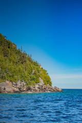 Fototapeta premium Canadian shield meets the great lakes, Lake Huron, ON
