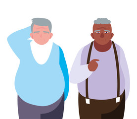 happy grandparents day flat design