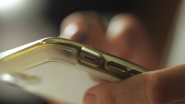 Someone using a cell phone