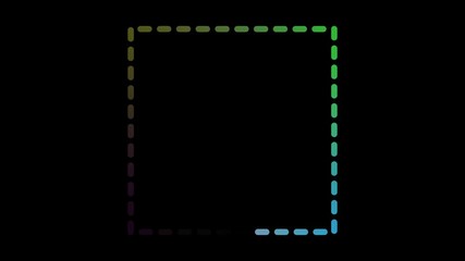 colorful squares loading animation with alpha channel