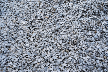gravel for building in construction site
