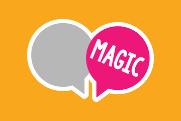 Text sign showing Magic. Conceptual photo power of influencing events using mysterious or supernatural forces.
