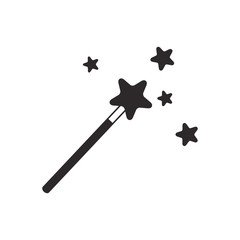 magic wand icon vector template