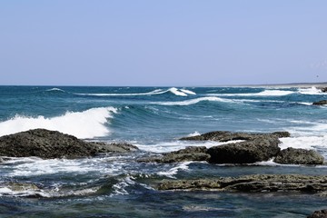 Fototapeta na wymiar 庄内浜の荒波 日本海