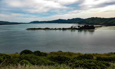 Rocks in the sea and weeds in the sea