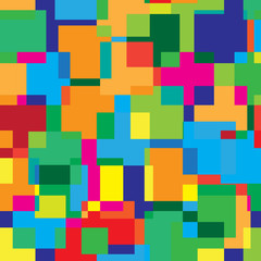 Vector abstract background. Square geometric colorful background.