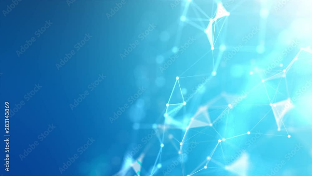 Poster abstract background futuristic dot point and connection line for network cyber technology concept wi