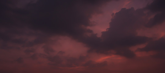 Dark Clouds on a day with thunderstorm