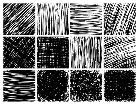 Hand drawn scribble backgrounds big set