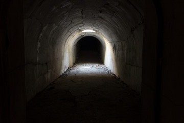 Exit the underground tunnel at Fort Pospelova, Russian Island, Vladivostok.