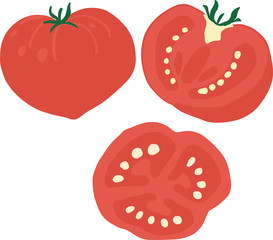 トマトのイラストセット
