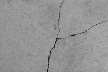  Crack on a concrete surface in Los Angeles for interior design.
