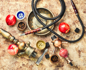 Hookah with nectarine flavor