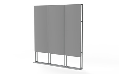 blank Display Advertising Stand. 3d illustration