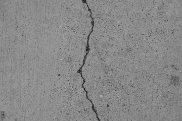  Crack on a concrete surface in Los Angeles for interior design.