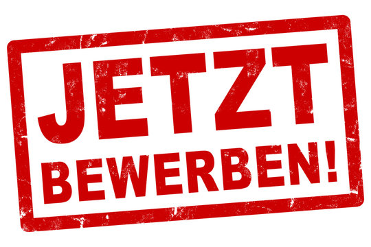 nlsb1038 NewLongStampBanner nlsb - german banner (deutsch) - Stempel: Jetzt bewerben! - einfach / rot / Vorlage - 1komma5zu1 - new-version - xxl g8362