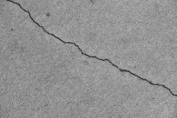  Crack on a concrete surface in Los Angeles for interior design.