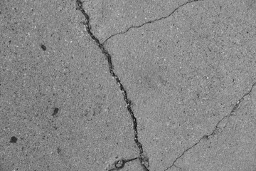  Crack on a concrete surface in Los Angeles for interior design.