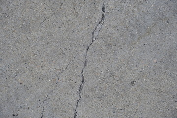  Crack on a concrete surface in Los Angeles for interior design.