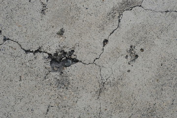  Crack on a concrete surface in Los Angeles for interior design.