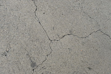  Crack on a concrete surface in Los Angeles for interior design.